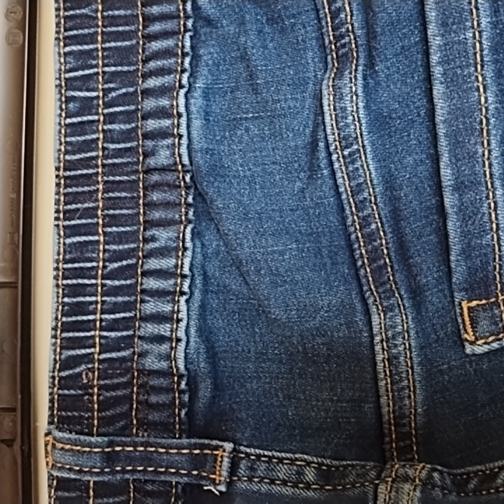 Torrid Womens Distressed Dark Blue Jeans - Picture 6 of 7